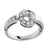 Bague de fiançailles de mariage en diamant classique pour femmes, plaqué or 18 carats, argent 925 pour hommes, WomenGirl Valentine's M259t