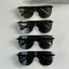 Солнцезащитные очки Shield Wrap, черные, серые линзы, 69Z, мужские дизайнерские солнцезащитные очки, оттенки UV400, очки унисекс
