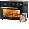 32-Quart Large Air Fryer Oven Toaster Oven Combo with Rotisserie, Dehydrator and Full Accessories 19-In-1 Digital Airfryer