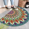 Tapis Boho Style demi-rond tapis pour chambres bienvenue salle de bain chambre cuisine tapis décoration de la maison pied tapis de sol