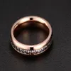 IP-Eternity-Ring aus rosévergoldetem Edelstahl für Damen und Herren, 240 W