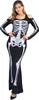 Halloween-kostuums Dames skeletkostuum Heksenjumpsuit Enge Halloween-volwassenenjurk voor dames - Grappig cosplayfeest