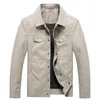 Mäns päls Little Rain Mens Pu Leather Jacket Autumn Winter Turn Down Collar Vintage Men Coat Motorcykel mode streetwear