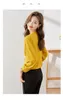 Bluzki damskie Modne koszule w dekolcie dla kobiet noszenie noszenia wiosenne jesień formalne style profesjonalne ubrania żeńskie s-4xl