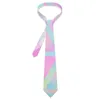 Cravates d'arc Ombre Geo Imprimer Cravate Rose Pastel Cou élégant pour Homme Mariage Qualité Collier Imprimé Cravate Accessoires