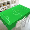 Bordduk Grass Football Field Printing Rectangular Tracloths For Table Party Decoration Waterproof Antistain Tablduk Tablar täcker 230925