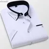 Camicie eleganti da uomo 2023 Abbigliamento di marca Camicie da lavoro casual di alta qualità da uomo / Camicie da uomo casual slim fit casual da festa Camicie a maniche corte Plus Size S-5XL YQ230927