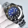 Brandwatch Rolaxs Mens Watch 44mm Seadweller Movement Watches High Quality Deep Blue Dial Sapphire rostfritt stål Vattentät med justering Buckle Classic HBPH