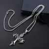 Chokers Fashion Vintage Flame Cross Pendant Necklace For Women Men Long Chain Punk Goth Trendy Accessories Choker Gothic Jewelry 230926