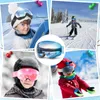 Outdoor Brillen Kind Skibrille Doppelschichten UV400 Antifog Große Brille Skimaske Snowboard Kind Schnee Tragbarer Helm 230926