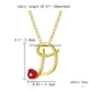 Pendant Necklaces Rose Flower Rhinestone Initial Letter Mix Sier Gold A To Z Necklace Jewelry For Sale Drop Delivery Pendants Dhkrd