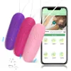 Vibratorer mini vibrerande ägg för kvinnor nybörjare bluetooth app vagina trosor vibrator kvinnlig onanator sex leksak par 230925