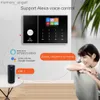 Alarmsystemen YAOSHENG Tuya Wifi Gsm Beveiligingsalarmsysteem Werkt met Alexa Home Inbreker Bewegingsmelder Rookdeur Raamsensor IP-camera YQ230927