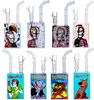 Two Styles Hitman Newest Juice Box Square Glass Bong 14.4 mm Male Cap Nail For Herb Glass Water Pieps Smoking Hookah