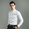 Men's Dress Shirts New Stretch Anti-Wrinkle Cotton Men's Shirts Long Sleeve Dress Shirts For Men Slim Fit Camisa Social Business Blouse White Shirt YQ230926