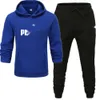 Diseñador Sudadera para hombre Pnmaa Calidad superior y Otoño Invierno Felpa Suéter con capucha Versión Tobillo Conjunto deportivo Conjunto informal para estudiantes Conjunto de dos piezas para hombre