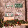 Рождественские украшения Putuo Decor Year Christmas Wood Sign Home Деревянный грузовик Подвесной знак Украшение двери для украшения рождественской елки Navidad Gift 230926