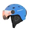 Skihelme, professioneller Skihelm für Erwachsene, hochwertiger Skihelm, ultraleichte Skateboard- und Snowboardhelme mit Schutzbrille, 230925