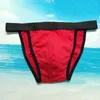 Underpants Seamless Ice Silk Cotton Briefs Men Middle Wide Belt Breathable Panties Male Bikini Solid Low Waist Soft Underwear