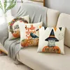 Kuddefodral Halloween Cartoon Pumpkin Case Creative Home Sofa Car Hotel Cushion Cover 40*40cm/45*45cm/50*50cm T230926