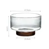 Plates Japanese Style Glass Fruit Plate Household Bowl Salad Serving Cake Container Decorations Dessert Berry Clear