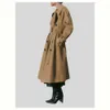 Women's Trench Coats Early Autumn New Md Waterproof Tall Loose Fit Long Windbreaker Massino Dutti Coat