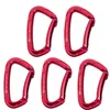 Carabiners 2 / 5pcs 24kn Bent Gate Gate Outdoor Moulonnage Climbing Carabiner Mountaine de sermitdières