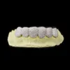 Sparkle Custom Made Hip Hoped Out Sterling Sier Grills Gold Jewelry Zigzag Configuração VVS Moissanite dentes da boca Grillz
