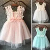 Abiti da ragazza 2-7 anni Vestito da cerimonia per bambina in tinta unita Verde bianco Rosa Abito tutù per ragazze Vestiti Abito da festa di nozze Abito da principessa Ragazze 230925