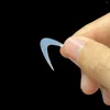 Fałszywe paznokcie 12/60PCS Ponownie używane miękka silikonowa podkładka francuska paznokcie paznokcie podwójna naklejka do form przedłużania manicure Forma