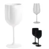 Calice in plastica acrilica bianca Moet Bicchieri da champagne in vetro acrilico Bicchieri da festa per feste Bevande Moet Bicchiere da vino LJ202355