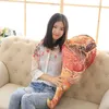 Plush Pillows Cushions Simulation 3D Ham Plush Food Pillow Office Sofa Bedroom Waist Cushion Imitation Stuffed Toys For Spoof Funny Christmas Gift 230926