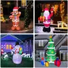 Decoração de festa Boneco de neve inflável de Natal de 6 pés com luzes LED rotativas de cores Decoração ao ar livre Decoração de férias para brinquedo interno e externo T230926