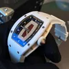 Automatische mechanische horloges Richarmill-horloge Zwitserse horloges Damesserie RM0701 Keramisch roségoud Machinery Dameswitmakend keramiek Rode lip Single W WNHAT