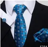 Cravatte da uomo Set di cravatte casual Set di gemelli Hanky da uomo di alta qualità con collo in dacron