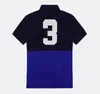 POLOSショートスリーブの男性デザイナーメンズTシャツのラペル刺繍アメリカンショートリーブ100％コットンシティシリーズサマーニューエンドカジュアルファッションS-5XL