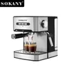 800W Espressomachine Instant Voorverwarmen Koffiezetapparaat met Melkopschuimer Cafetera Cappuccino Heet Water Stoom voor Thuiskantoor