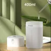 Luftfuktare 400 ml luftfuktare USB -laddad aromdiffusor Färgglada ljus ultraljuds cool mist maker fogger eterisk olje diffusor för hem yq230926