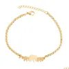 Charm Armband Elephant Farterfly Bangles Animal Chain Link Armband Kvinnligt rostfritt stål för kvinnor Tillbehör Drop Delivery Jewel Dhayr
