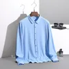 Camisas casuais masculinas 2023 não-ferro sólido macio easycare estiramento homens spandex manga longa vestido camisa roupas de escritório L-XXXXXXXXL