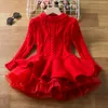 Girl's Dresses Knitted Sweater Dress for Girls Winter Warm Thick Long Sleeve Autumn Kids Princess Dress Christmas Evening Party Baby Dresses 230925