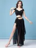 Scene Wear Practice Belly Dance Suit For Women Dancing Clothes Sexig nybörjare Orientalisk kjol Mesh Modern latinsk dräkt