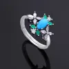 Wedding Jewelry Sets Luxury Big Statement Set for Women Green Blue Pink Cubic Zirconia Dubai Bridal 230926