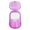 20/Box Travel Portable Anti Dust Disponable Boxed Soap Paper Make Foaming Scented Bath Washing Hands Mini Paper Soap