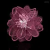 Broscher handgjorda blommor brosch stift elegant för kvinnor passar online corsage designer lyx bröllop smycken tillbehör presentförsäljning