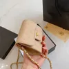 Axelväskor designer plånbok mode läder kaviar guldkedja påse små plånbok kvinnokorthållare handväska mini handväska