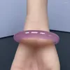 سوار Bangle Natural Furong Jade Agate Xi'an Flower Violet Pink Purple Seed Girl Girl Chalcedony