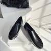 Luxuriöse Designer-Loafer, hochwertige Mode, schlichte, schlichte, runde Zehenschuhe aus echtem Leder, flache Schuhe, Wanderschuhe, Büroschuhe