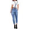 Women's Jumpsuits Rompers Women Strap Denim Jumpsuit Ladies Silm Fit Jeans Rompers Vintage Tide Casual Female Ripped Pocket Suspenders Overall Playsuit L230926