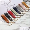 Chaveiros Moda Pu Couro Chaveiro Strap Cordão Cintura Carteira Chaveiro Titular Carro Chaveiros Jóias Presente Gota Entrega Dhnwm